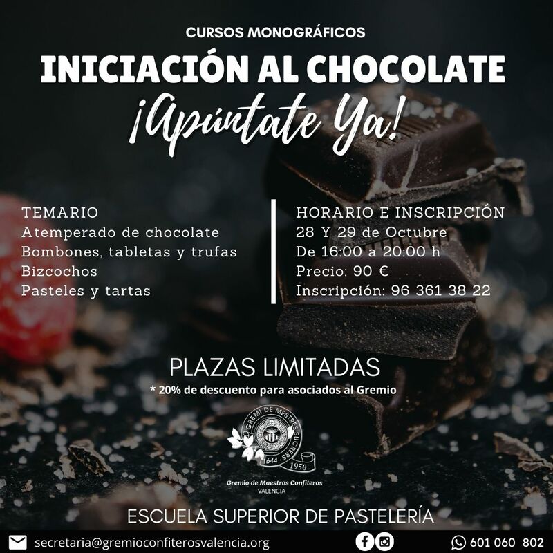 CURSO DE INICIACIÓN AL CHOCOLATE