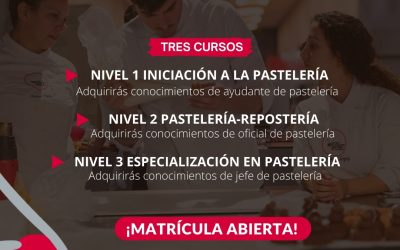 Abierta la matrícula del Ciclo Formativo en Pastelería 2026-2027